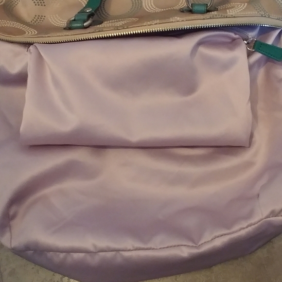 Coach Ashley Dotted OP Art North South Satchel Bag - Picture 14 of 16